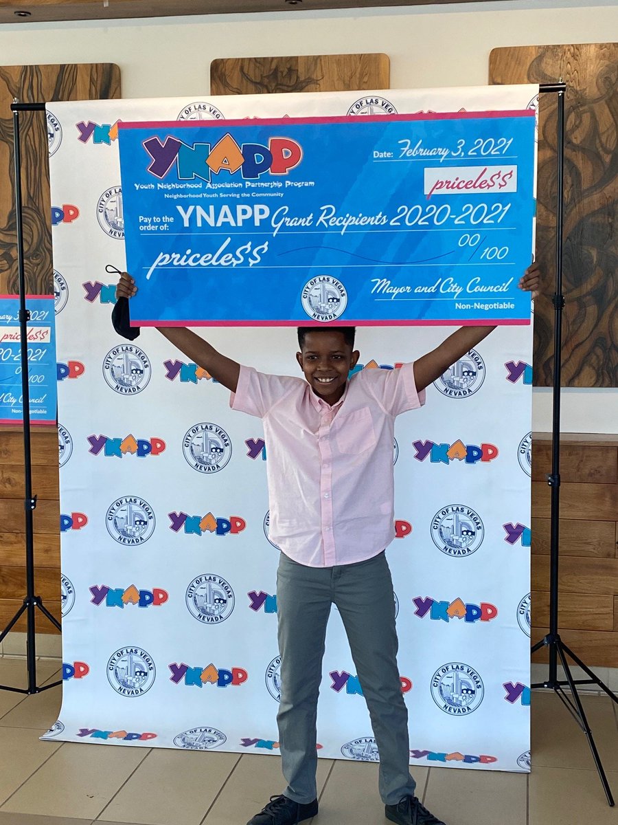strongfuturelv's tweet photo. Exciting day for the Youth Neighborhood Association Partnership Program (YNAPP) grant recipients at the @CityOfLasVegas Council meeting! $26,949.37 was awarded for 27 groups to begin implementing their #YNAPP service projects. For more info visit https://t.co/rXGZuEWHKN https://t.co/YqdDguqQba