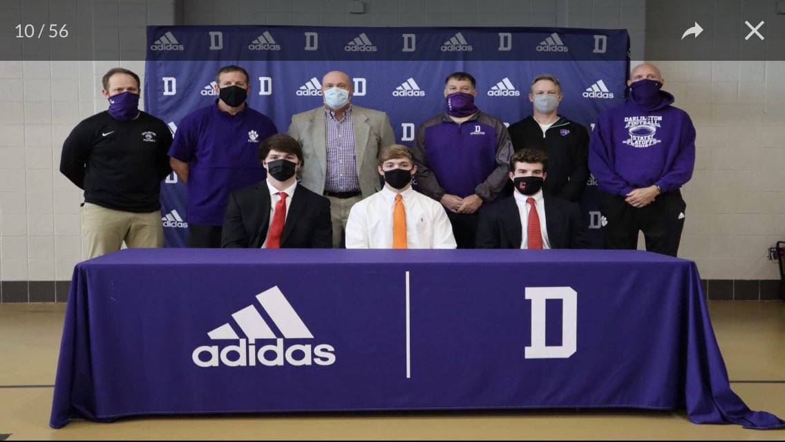 CoachTommyAtha's tweet photo. What a great day for Darlington  Football! 2 signing with Cornell and 1 headed to Mercer! Big time football with an elite education! We couldn’t be more proud! Way to go men!
#ScholarAthlete #IvyLeague #SoCon @10HarrisonAllen @davis_watson42 @SumnerBrinson @DarlingtonTiger https://t.co/tQZipoT2fP