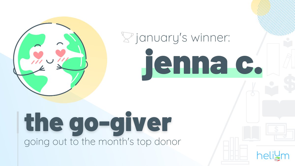 heliumbooks's tweet photo. It's that time again! We're 🙌 recognizing some EXTRA special members of the #HeliumFamily...our January badge winners! Congratulations to...🥁
🐝 Reader Bee - Bailey T.
🛫 Frequent Flyer - Ashley C.
🌎 The Go-Giver - Jenna C.
Want a badge too?! Get reading and earn one! https://t.co/tnWtHx1KhK