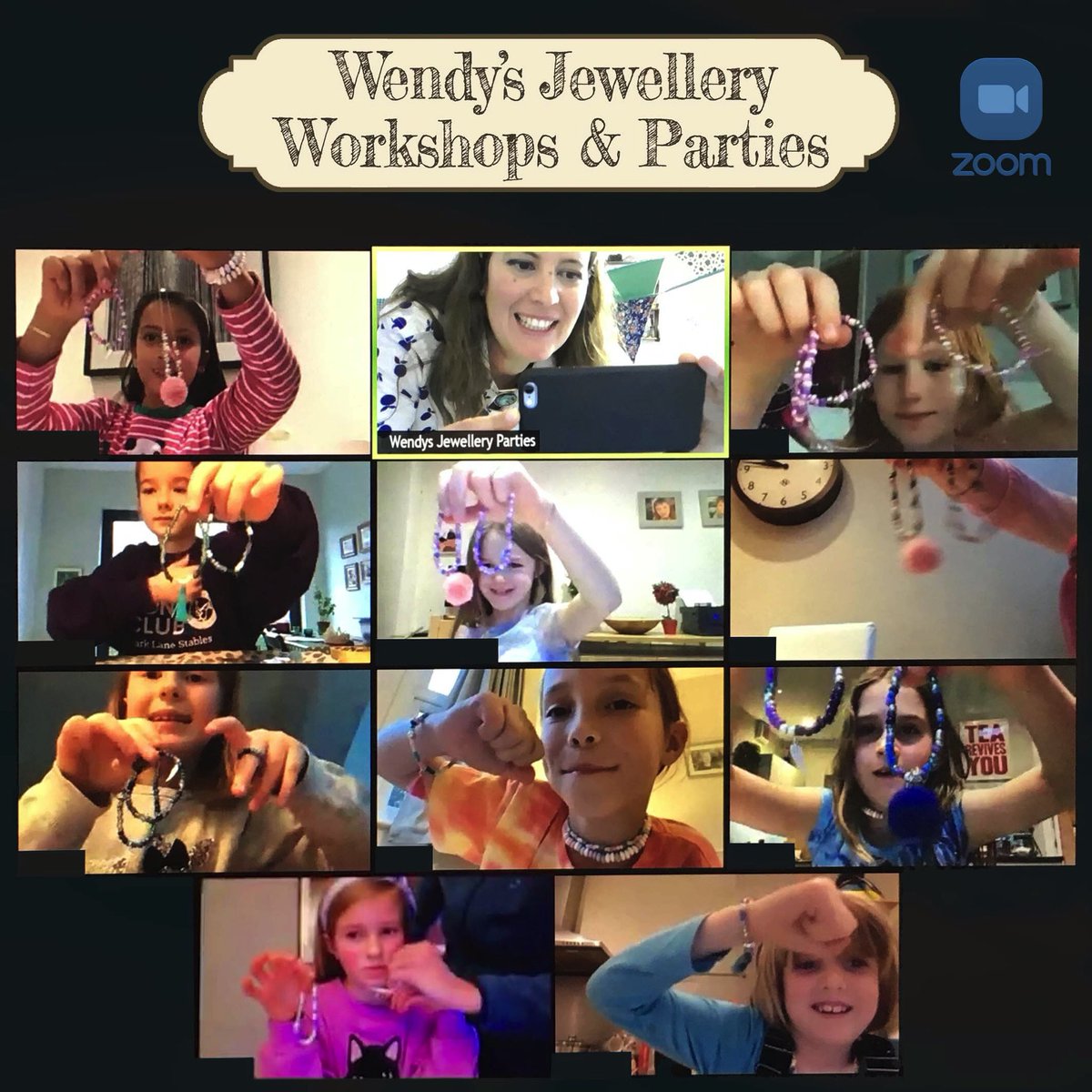 #HandmadeHour I started teaching on Zoom which was actually a lot of fun! Zoom jewellery making parties followed. I’m glad birthdays can still be special and I bet it’s the one they remember in years to come! #JewelleryMakingParty #ZoomParty #KidsParty #AdultWorkshop #handmade