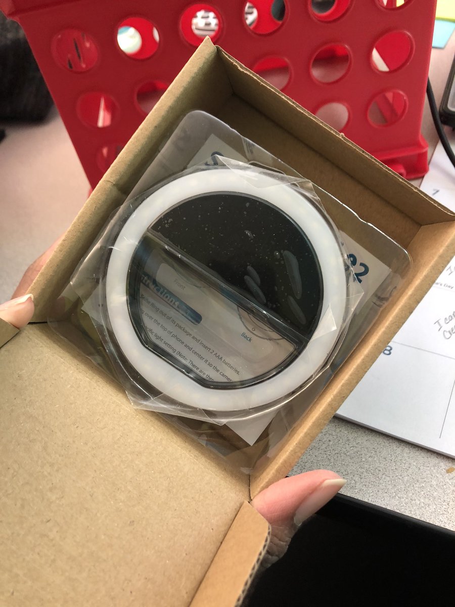 MsDCollins22's tweet image. #learningunmasked more goodies from the box. Ring light and google cardboard goggles.