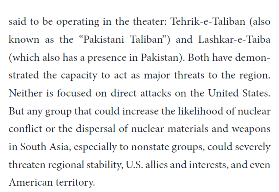 TTP and Lashkar-e-Taiba are a big problem in addition to al-Qaida and IS-KP.