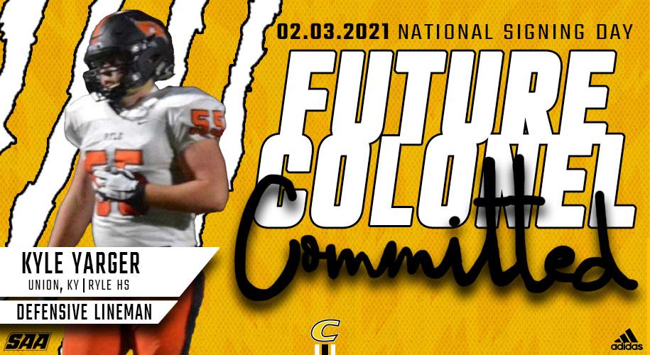 CentreFootball's tweet photo. Next up is Kyle Yarger, a defensive lineman from Ryle HS #NSD21 #PEV https://t.co/99l5VkiBJD