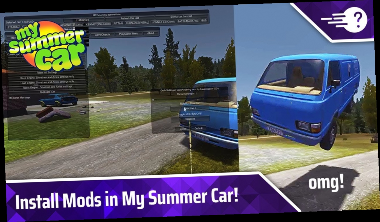 how do i download my summer car mods / X