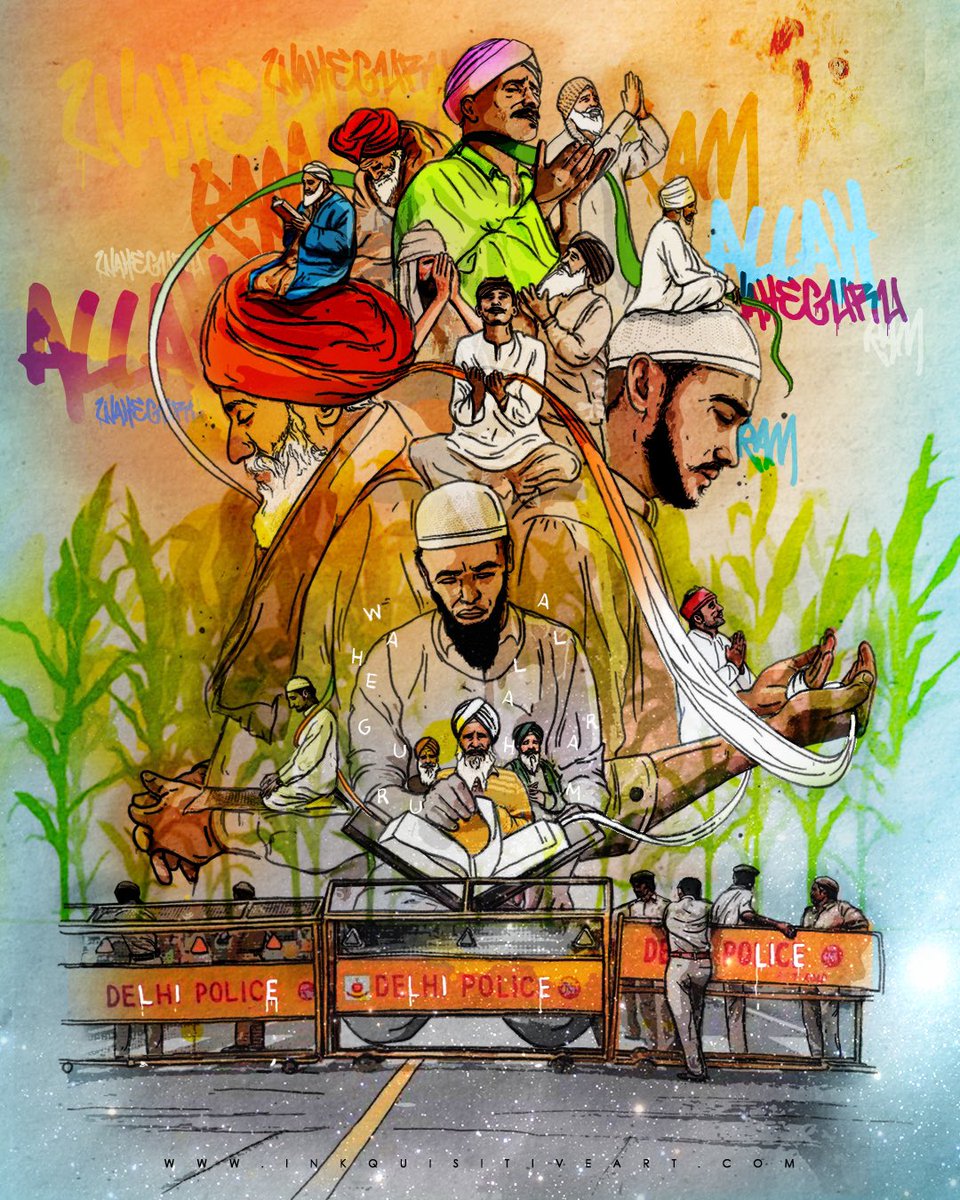 🧡Allah

🤍Ram

💚Waheguru

#FarmersProtest