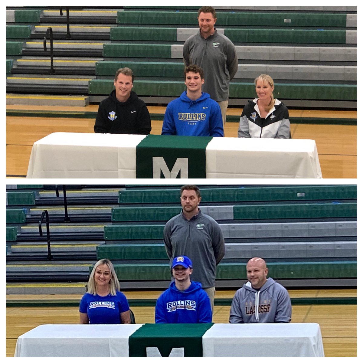 Two of college bound seniors at the <a href="/MasonSchools/">Mason City Schools</a> college signing ceremony. Thomas Garvin and Brett Wexelblatt heading to Rollins College <a href="/RollinsSports/">Rollins Sports</a>  <a href="/gmcsports/">GMC Sports</a>