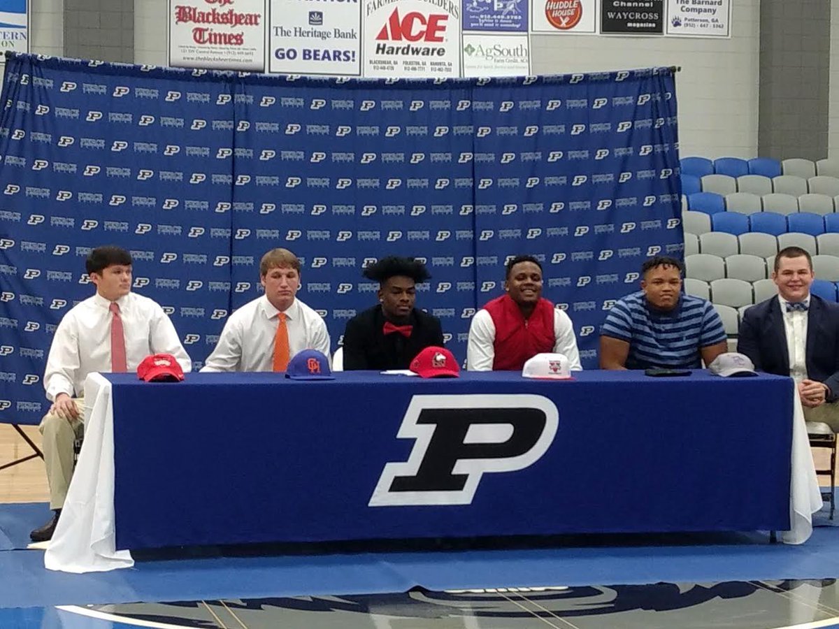 (L-R) Robert Jacobs, Valdosta State University; Drew Starling, baseball, Georgia Highlands; Ty Myles, Northern Illinois; Jermaine Brewton, Valdosta State University; Seth Foster, Wofford College; Patch Bennett, Presbyterian College          G3 <a href="/PCHSbears/">PCHS</a> <a href="/bjernigan76/">Brandon Jernigan 🇺🇸</a>