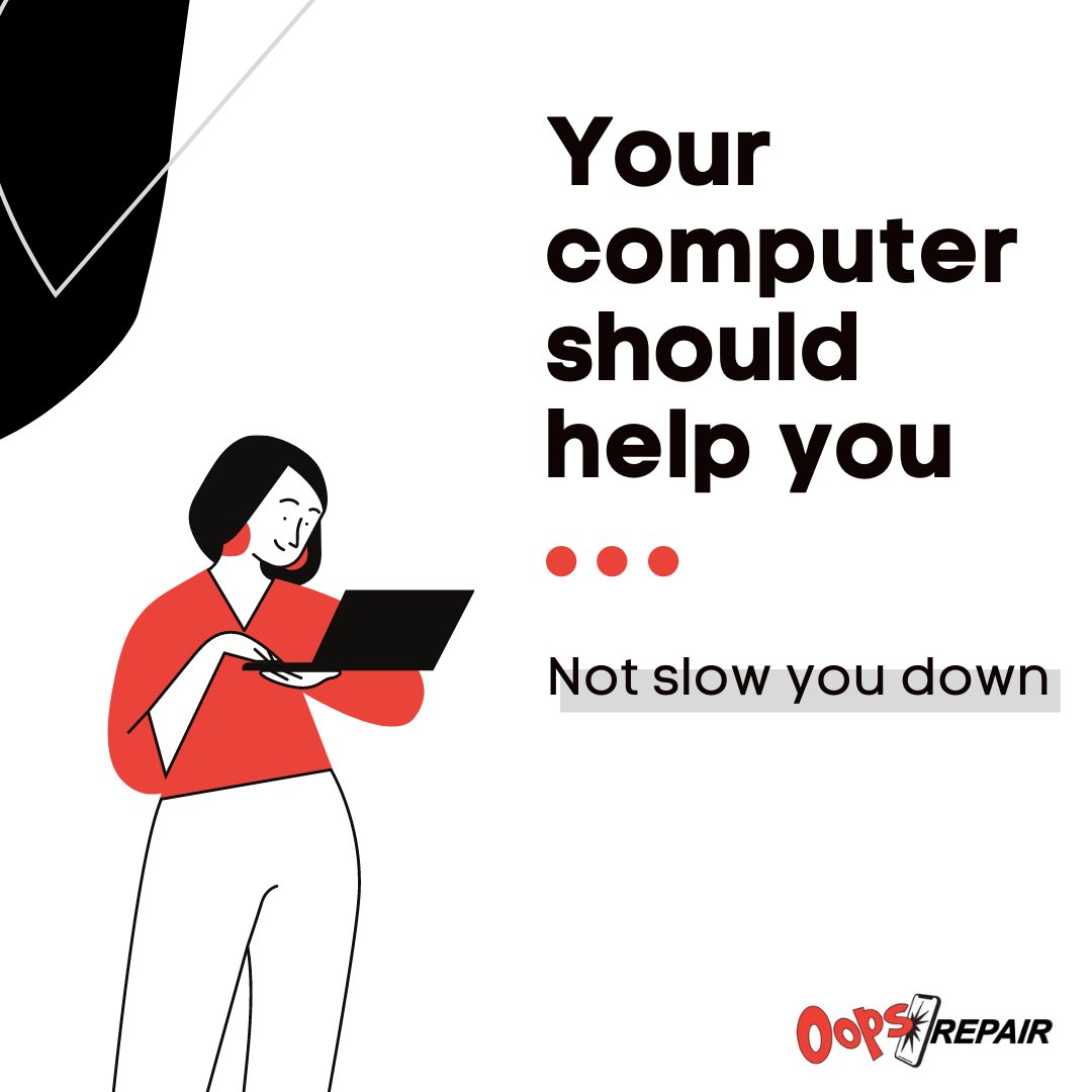 You have a lot to keep track of and you need the tools that will help you, not slow you down. Come by and we'll get you and your computer back up to speed 🚀
