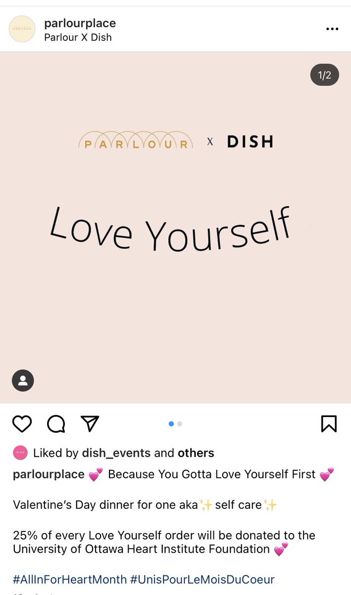 HilaryMcVey's tweet photo. Looking for some lovely Valentines meals ❤️ with a donation to @HeartFDN @DISHcatering order at https://t.co/2GiIGloFaE @Wellington_West #singlelove https://t.co/BoaeXj3hTx