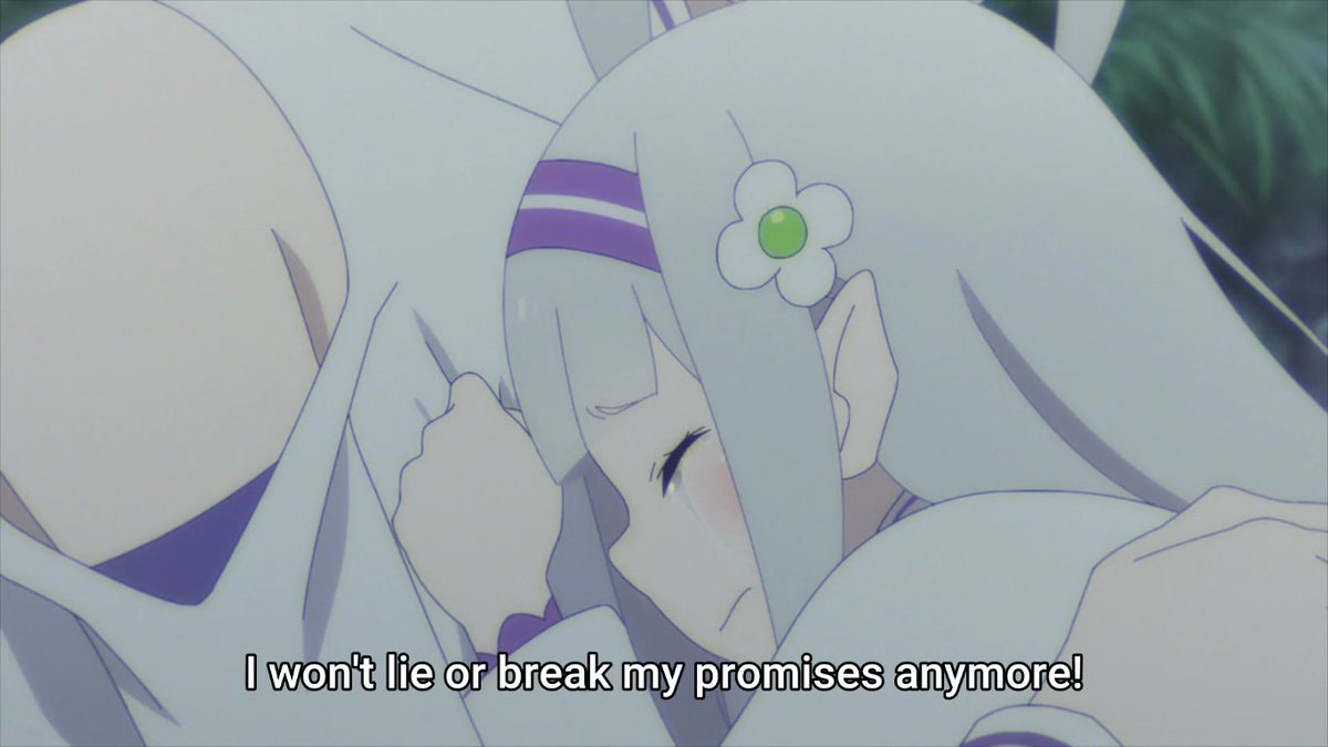 Oh man this scene... Lots of people Emilia have been leaving her behind even in the present Also this another one of reasons why promises are so important to her, Emilia broke them quite a bit herself feels this situtaion might have come about because of that