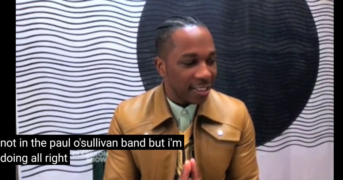 liamosully's tweet photo. Thanks @leslieodomjr for @POSullivanBand shout out @KellyClarksonTV with @kellyclarkson 🙏
#internetretrospective 
#positivevibes https://t.co/21ZXzvCRht https://t.co/D4Vaz3dS7a