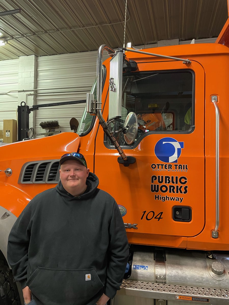 OtterTailCoMN's tweet photo. We asked Josh, in his second plow season, what it is like to be a County snowplow driver-read what he had to say: https://t.co/3AqTiQvI1Z #snowplowdrivers #ottertailcounty #subzeroheroes #blizzardwizards https://t.co/OEMCVvM6OO