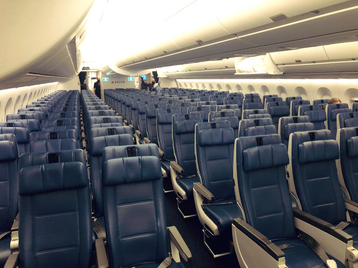 It was nothing compared to our 14hr  @Delta flight (LAX to SYD) though, which was REALLY empty due to Aus Govt international arrival caps. DL41 can usually carry around 260 people, but according to a cabin crew member, it had..Cabin Crew: 9Economy: 15First / Business: 4