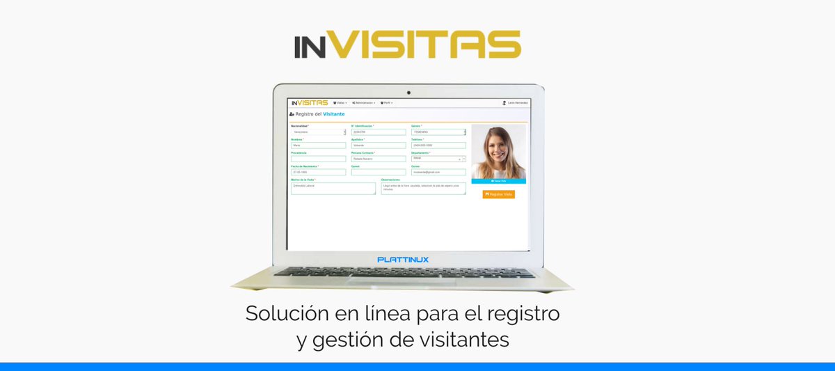 plattinux's tweet photo. Nuestra solución en línea #inVisitas te ayuda a gestionar tus visitantes de forma rápida, segura y sencilla⠀
#controldevisitas #controldevisitantes #sistemadevisitantes #softwarevisitantes #software #sistema #gestiondevisitantes #softwaredevisitantes #visitormanagementsoftware https://t.co/px4zrGS3tk