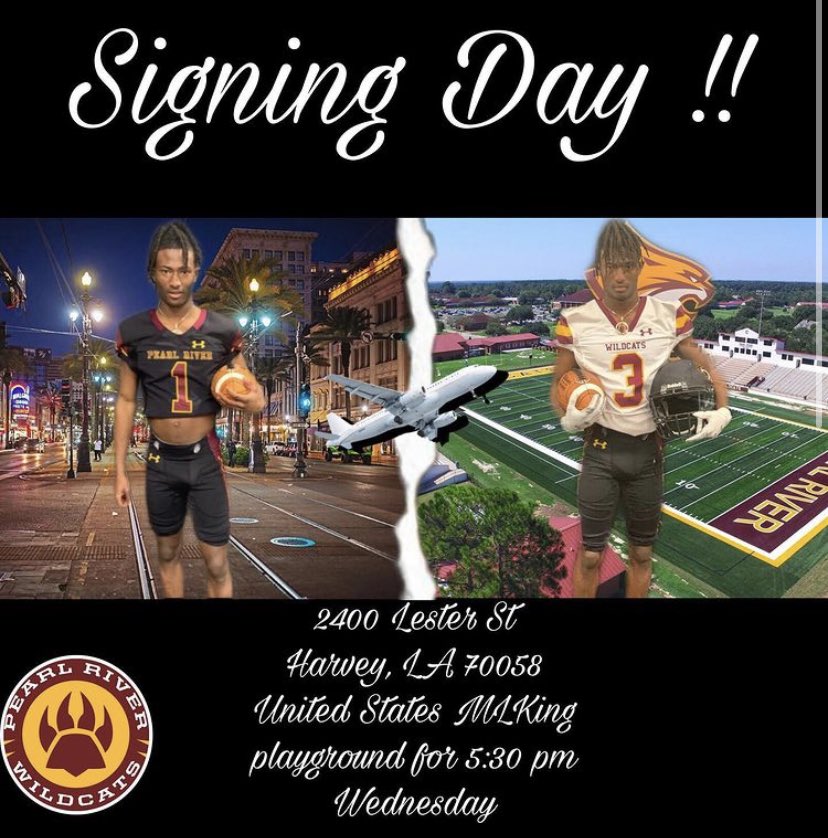 TODAY WE JOIN <a href="/Lahhhh_jay15/">Antonio Gayden</a> &amp; <a href="/Kerry36653540/">Karot</a> as they sign their letters to <a href="/PRHS_football/">Pearl River Football</a> #WestJeffFB #BUCPRIDE #2200