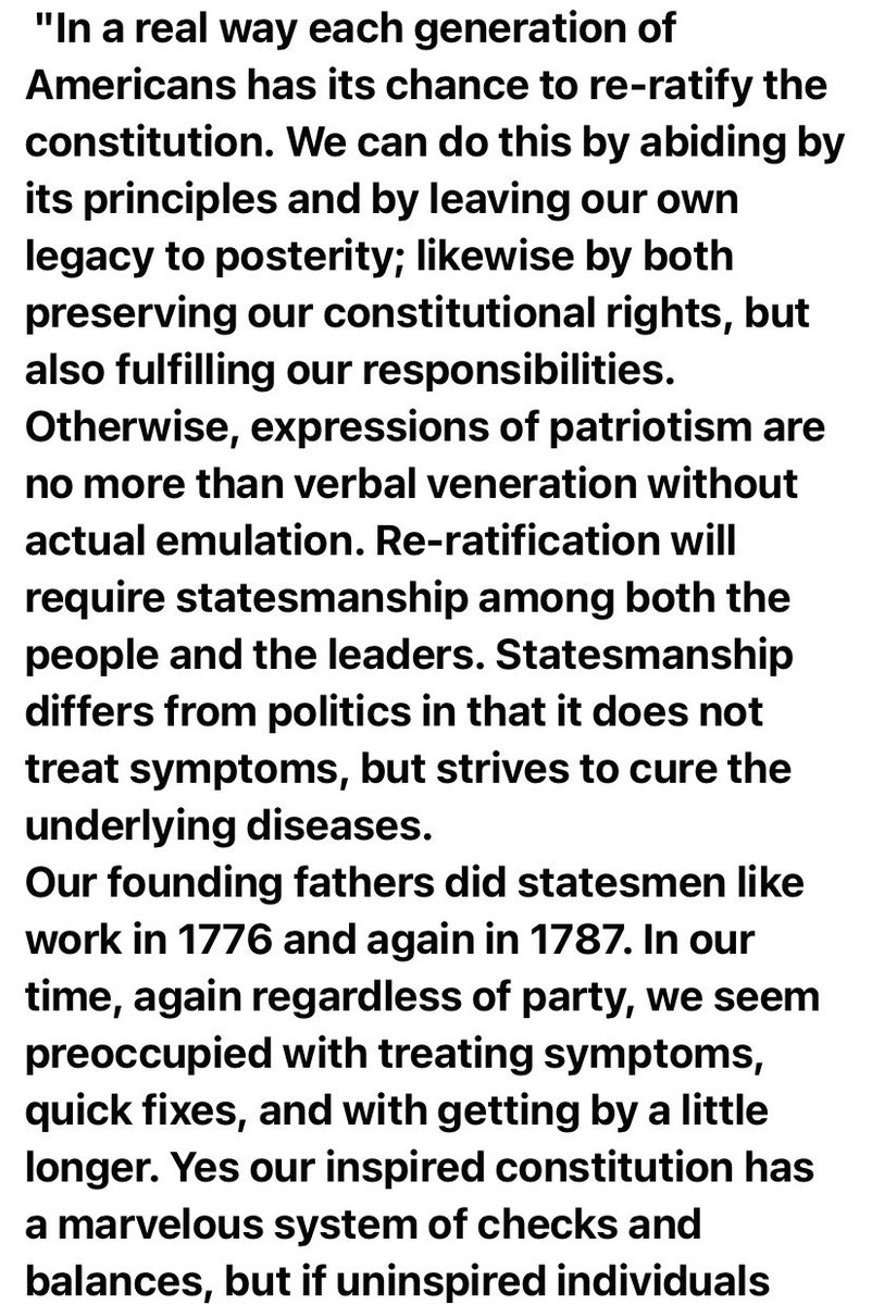 "In a real way each generation of Americans has its chance to re-ratify the constitution. We can do this by abiding by its principles and by leaving our own legacy to posterity;....” #MaxwellMonday #MaxwellEveryday