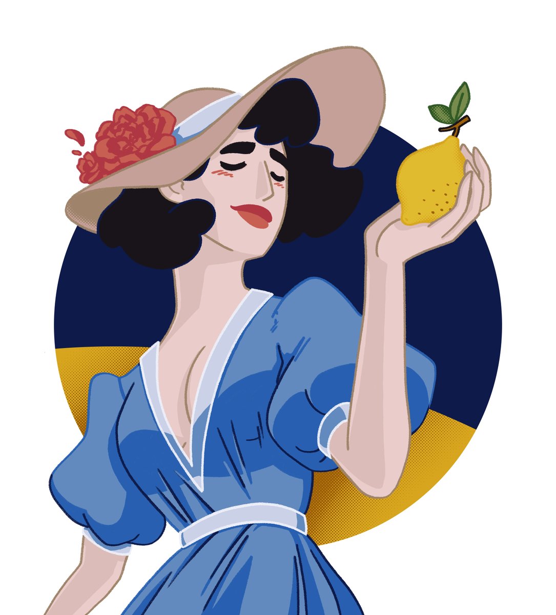 JuliaWytrazek's tweet photo. I love fruit stickers almost as much as I love fruit. My lemony muse demanded to be drawn. #illustration #Illustrator https://t.co/GgGyEfZhSm