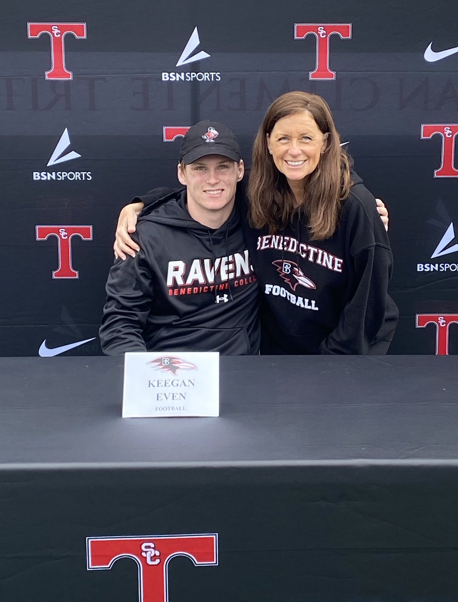 Tritonfootball's tweet photo. It is a great day to be a Triton as we add 6 new players to our list of college players.  These seniors have worked in the dark and we hopefully get to see them under the lights coming soon!  Congrats to @EvenKeegan on his commitment to @RavenFootballBC #vegas https://t.co/DrEDRKeNEE