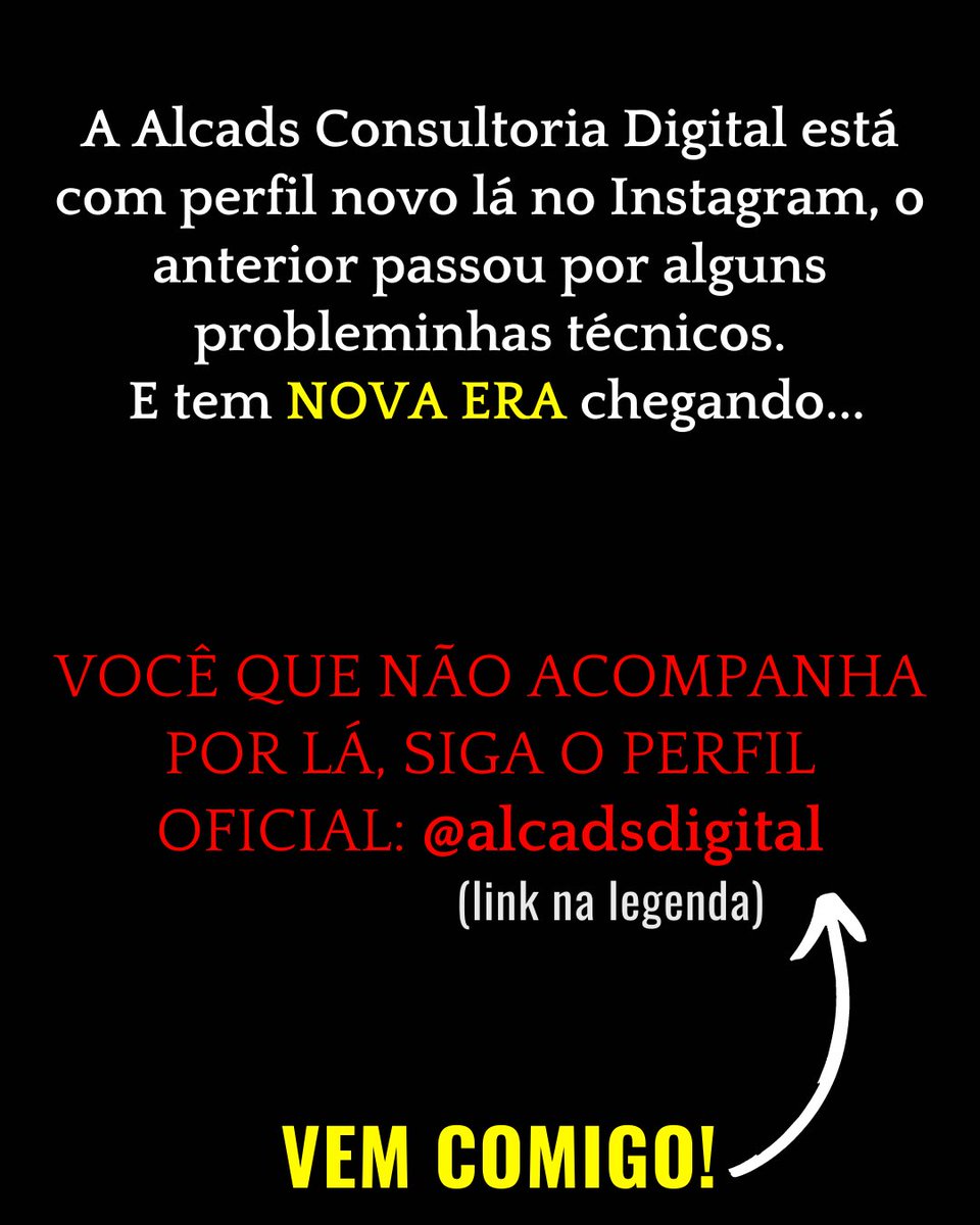 alcadsdigital's tweet photo. QUEM VEM COMIGO? 😉👀
No post está explicando tudo certinho, conto contigo nessa 🥰
Aqui o perfil: https://t.co/sk2QzT1KVs ✅
.
.
.
.
.
#alcadsdigital #digitalmarketing #sp #cwb #curitiba #bauru #negociodigital #negocioonline #negociosinteligentes #negócio #negocioproprio #mkt https://t.co/xJBMZBNCwM