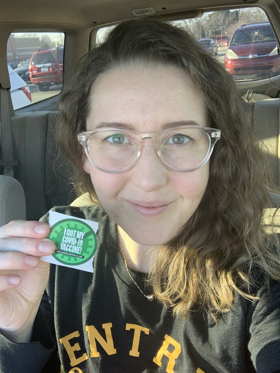 megnbyrd's tweet photo. So grateful to get my first #JCPSShotofHope today! One step closer to seeing my students in person! #jacketpride https://t.co/mt8U4oHNho