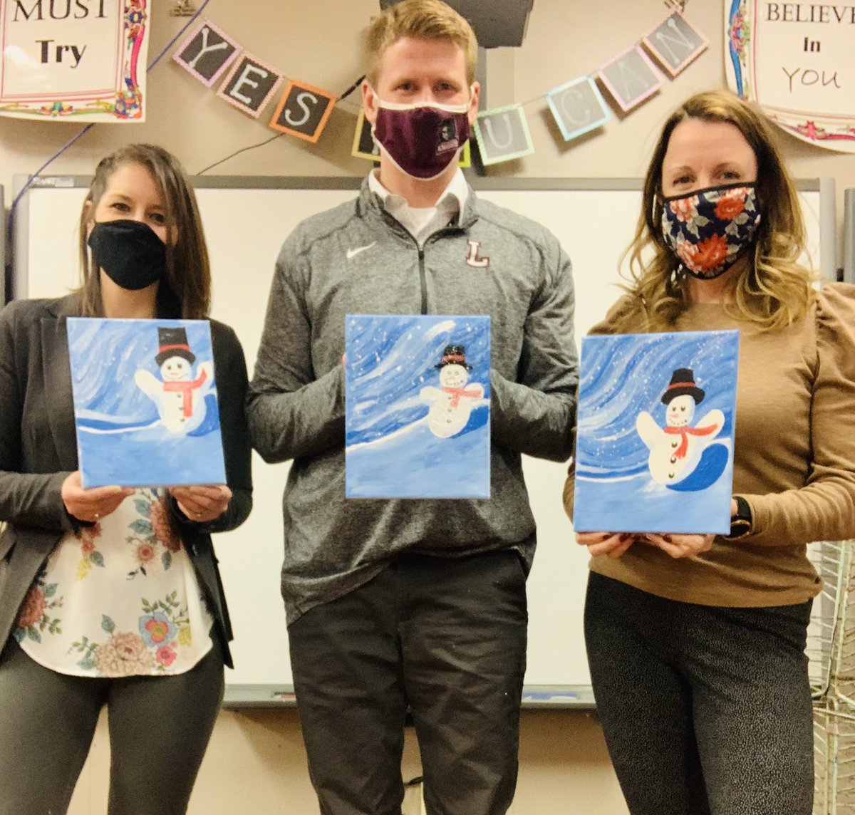 megangreeneart's tweet photo. Have you signed up for Paint and Snack Night yet? Our practice run was a great success!
@APSantarcangelo @RPESPrincipal 
#YouKnighted https://t.co/wUJ86IwcMa