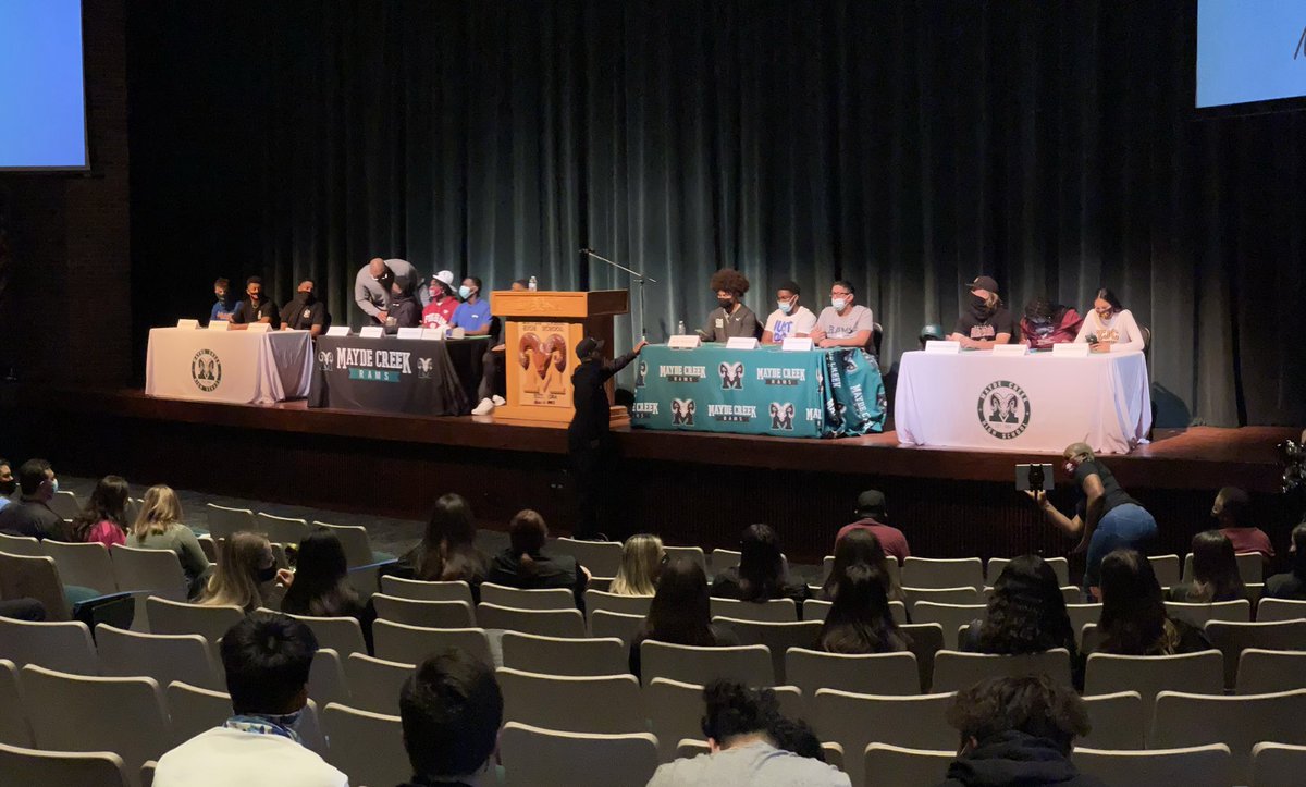 Signing Day Ceremony for your 2021 Mayde Creek Rams Student-Athletes #NSD21