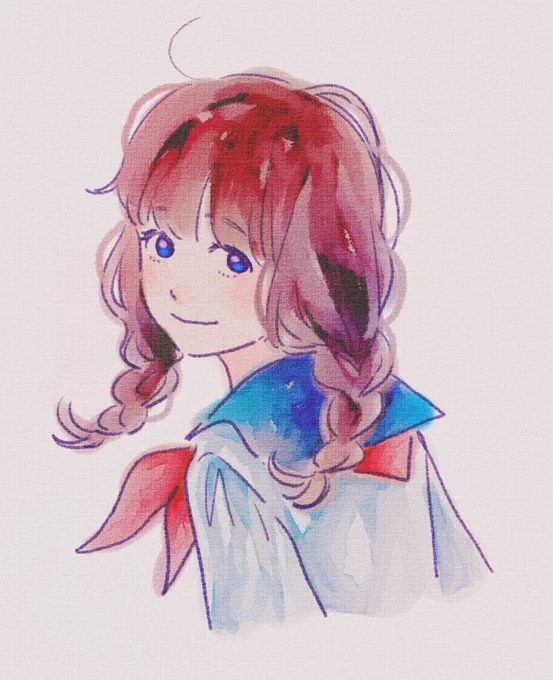 おはよ。」 