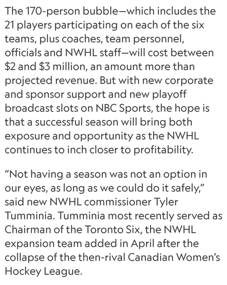 This from a Sportico article two weeks ago definitely reads differently today.