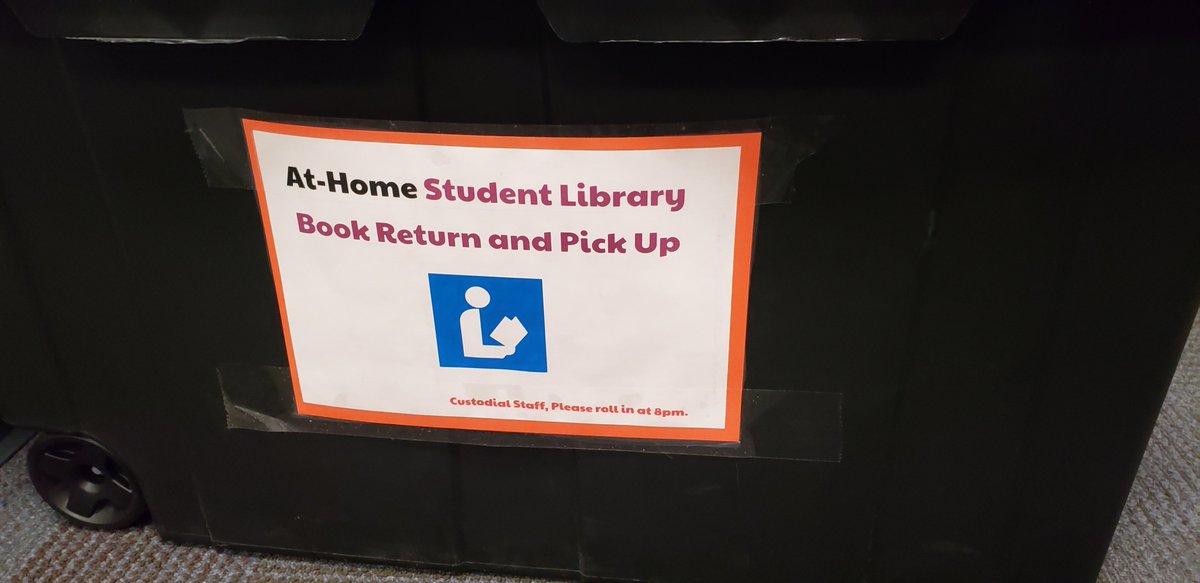 LSMSlibrary's tweet image. At-home Learners Don&apos;t Forget!
Print books can be checked out through Destiny and picked up from the black tubs outside the front doors any school day until 8pm.  #RSDlibraries  #LaSallePride