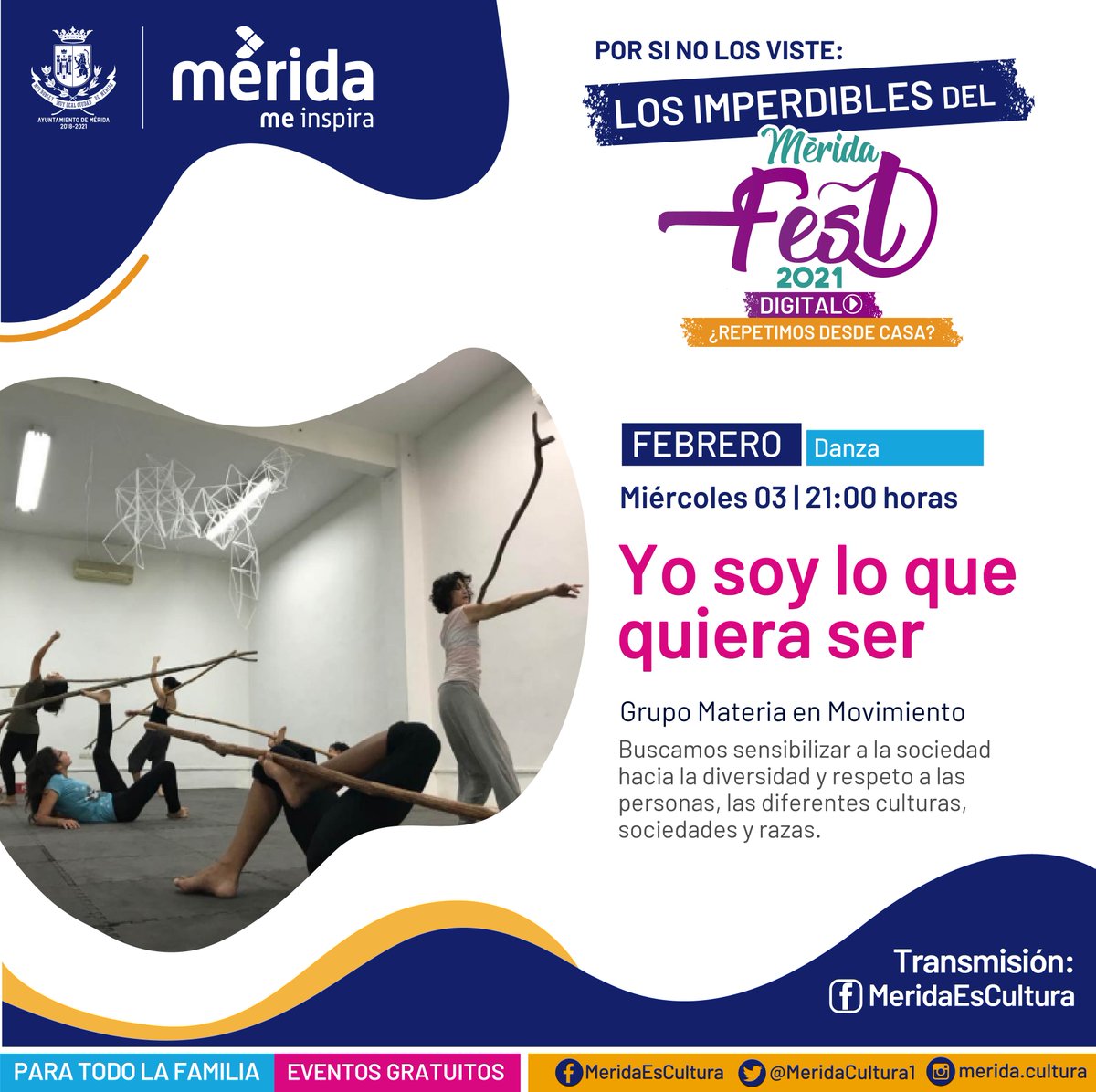 MeridaCultura1's tweet image. Arte para disfrutar desde casa. Comenzamos hoy con un tutorial sobre 2 procesos de fotografía sustentable y una propuesta inclusiva de danza.
Sígue las transmisiones a las 7pm. y 9pm. en el Facebook Mérida Es Cultura #Imperdibles #MéridaFest #ProgramaciónDigital