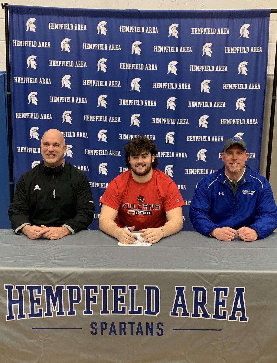 HAspartansports's tweet photo. Congratulations to Hempfield Area senior football player Sean Knight for committing to continue his athletic &amp; academic career at California University of Pennsylvania. https://t.co/TGBlP3nd3m
