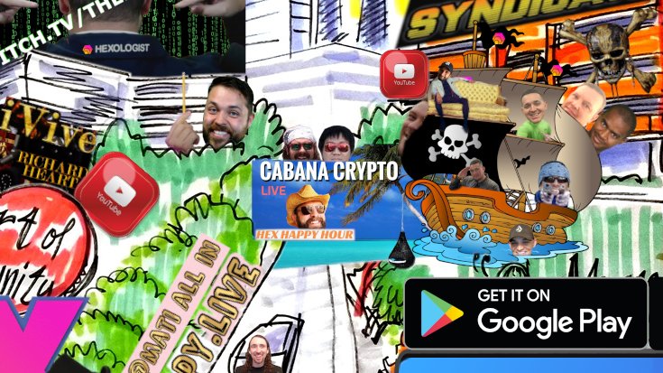 "Hey Vince! Hey Cabana!" #HEX happy hour is a blast! Informal, yet informative! + a joke off to finish! Check out the show on  #Youtube!  @CabanaCrypto is your host!  @CryptoVince369 &  @BigKurkowski are your guests! + other  #HEXicans pop in regularly to chat  #crypto!