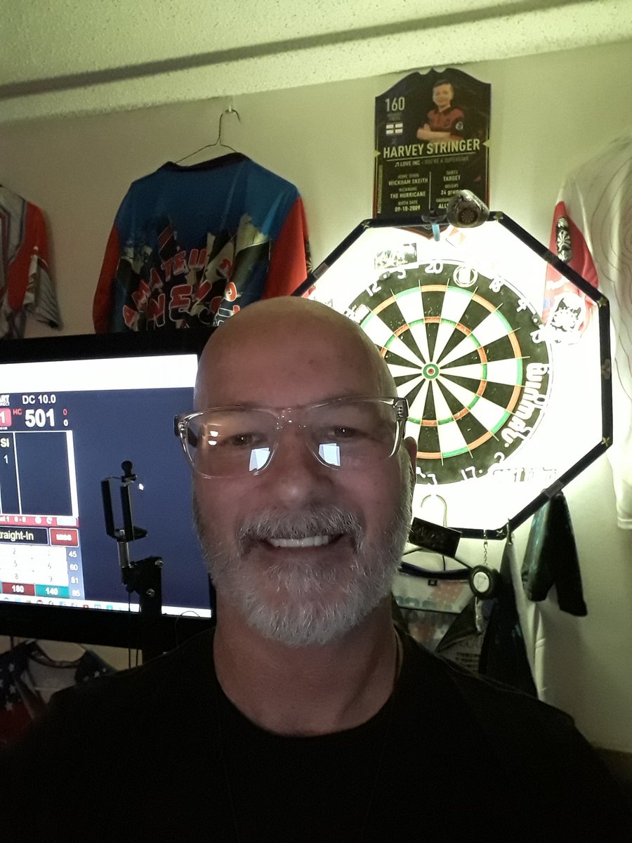 officialuspdl's tweet photo. @GDL180 my avg has fallen. And it can't get up. My game is so up and down. If it were a heart. I'd need life alert. But win, lose, or draw always a blast. #TEAMCUESOUL #rost #autismawarenessindarts #dartwolf #jdcvirtual #wolfmanproductions #Beardednation #MENTALHEALTH https://t.co/mGoYCmEUv2