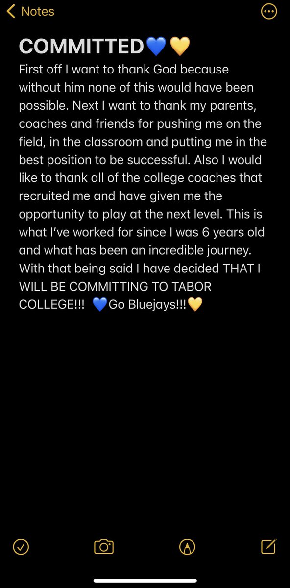 WG3QB's tweet photo. COMMITTED!!! Go bluejays!!!💙💛✍️ @CoachZReed @GoTaborBluejays @BHS_FB_Recruits https://t.co/Pkjm0Kvj4H