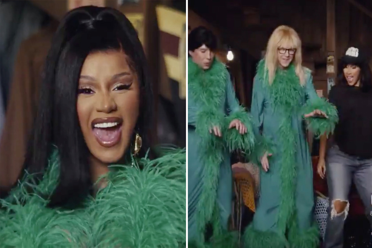Cardi B cameos in 'Wayne's World' themed Uber Eats Super Bowl ad