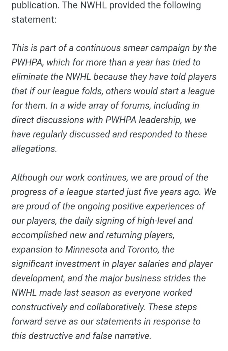 It's now clear the league never grappled with any of this in any real way. Which I suppose was really clear with the statement the providing in response to former player experiences.