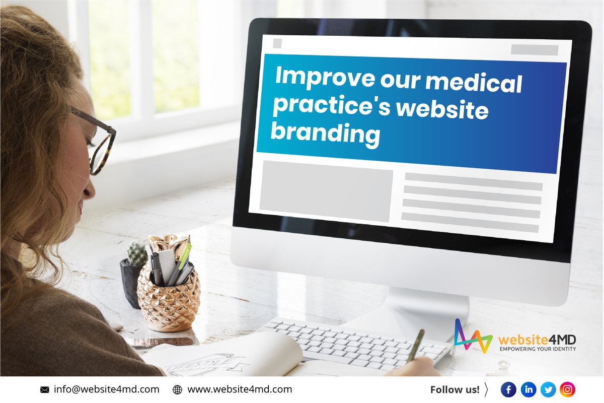 Website4MD's tweet photo. A doctor’s or a medical practice brand reflects how he gives his service to his patients. This helps build a strong patient-doctor relationship. Incorporate branding in your medical practice through your website. 
 #MedicalMarketing #DigitalMarketing #WebsiteMarketing https://t.co/AEj1MN1RFt