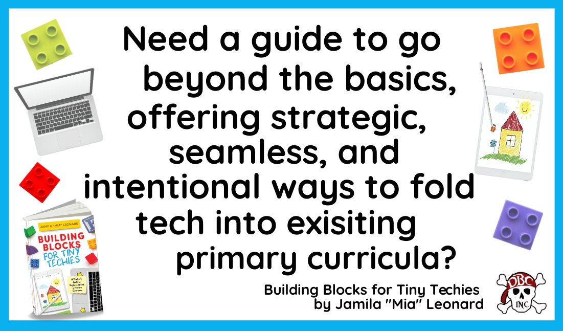 dbc_inc's tweet photo. Have you checked out Building Blocks for Tiny Techies by Mia Leonard?
It is PERFECT for anywhere learning!
Check it out HERE!
๐ https://t.co/wW1Ec5hxaw
#tlap @burgessdave @TaraMartinEDU @burgess_shelley @MrsLeonardK #dbcincbooks #edtech #primarychat #KinderChat #TinyTechTips https://t.co/yg0nrx10v6