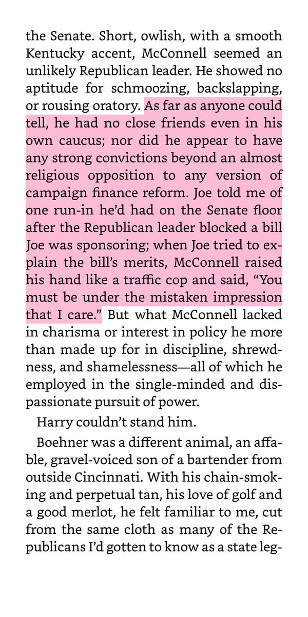 President Biden was elected to the Senate a full 12 years before McConnell. There is no dirty trick of his that 46 has not seen. In fact the most pithy and on brand story about McConnell in Obama's book comes from Biden. He's seen up close what a heartless guy Mitch is.