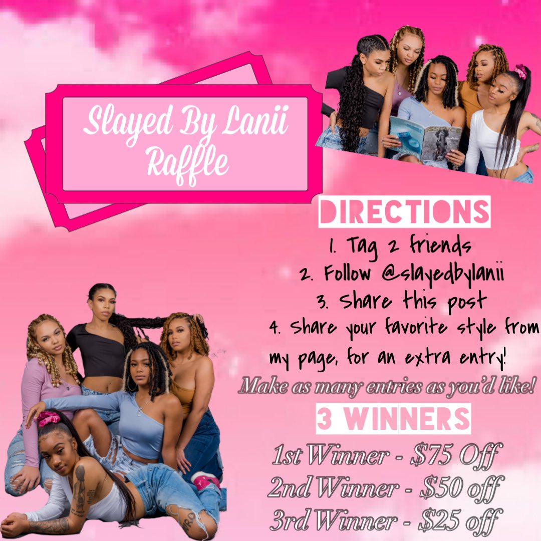 Enter my raffle on IG!! 🥳🥳💕
#757hair #757braids #757locs