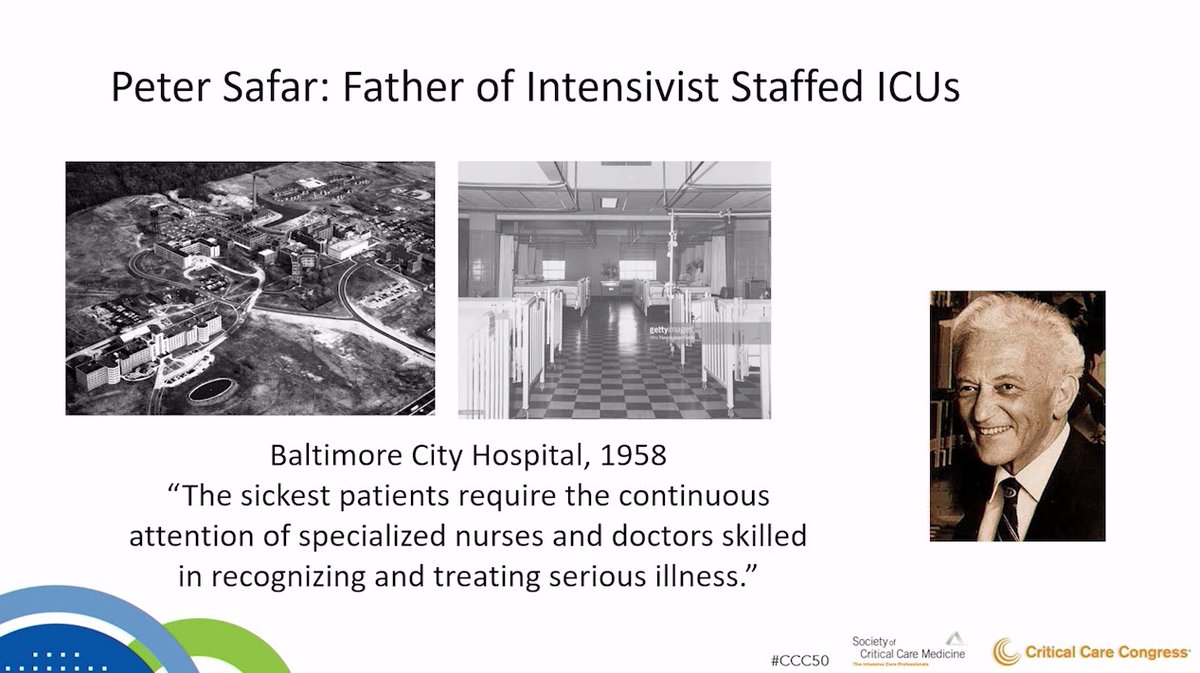 SCCMPresident's tweet photo. The founding of #CriticalCare and founders of @SCCM from #SCCM50years ago by @TimBuchmanMDPhD at #CCC50 

Standing on the shoulders of giants has created the diverse foundation we have now

We've come a long way since 1971 https://t.co/1ghFUROiyb