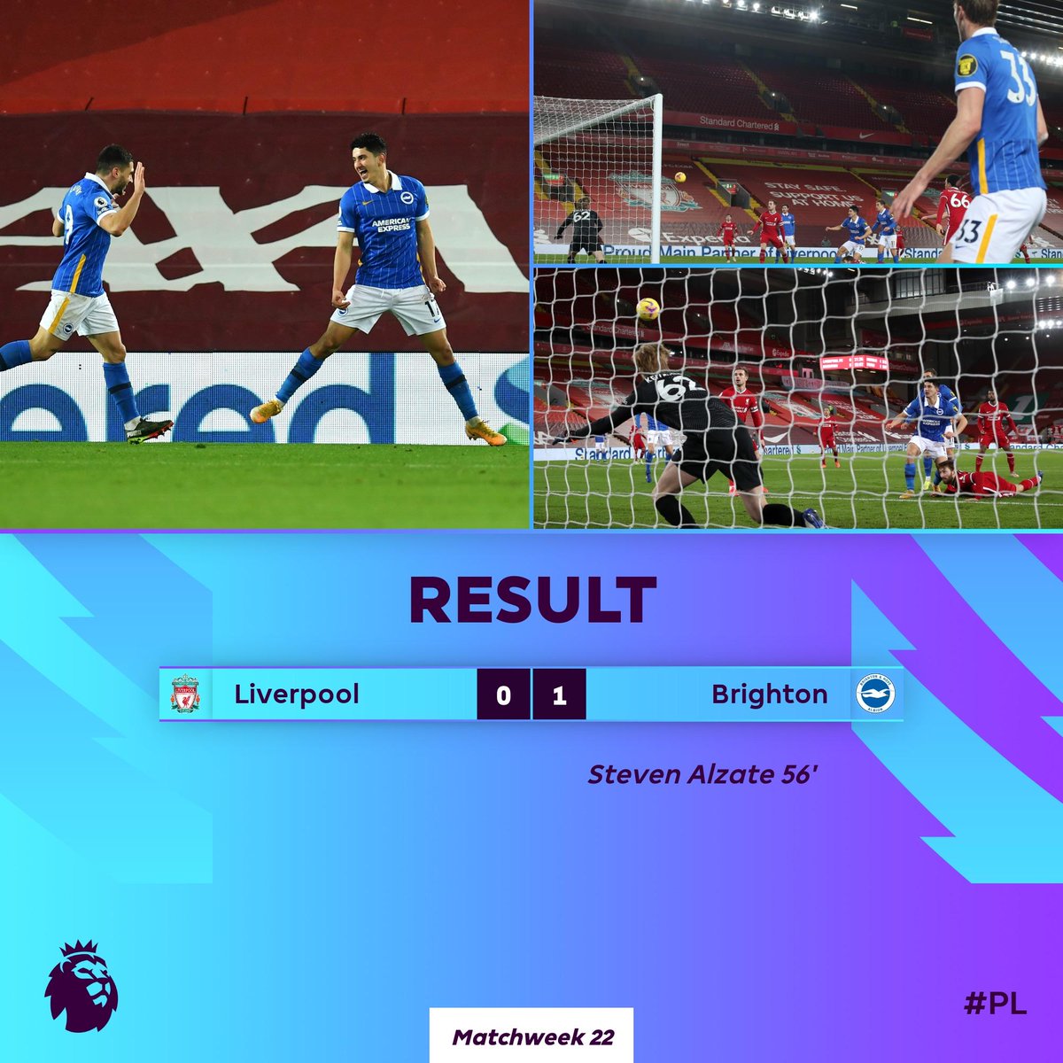 Brilliant Brighton claim a massive win at Anfield

#LIVBHA