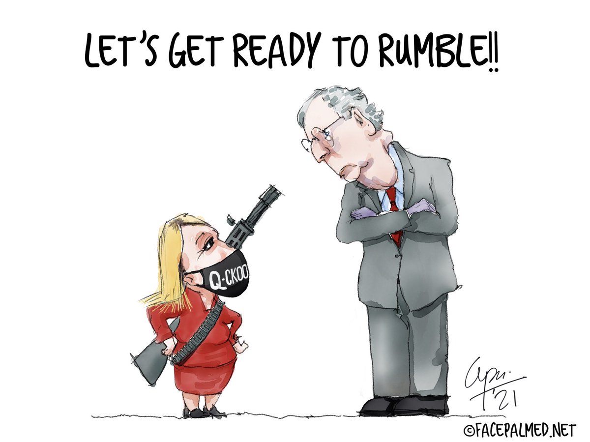 FacepalmedHumor's tweet photo. Battle of Carcinogens!🍿🍿🍿
—
#politicalcartoons #Satire #MitchMcConnell #MarjorieTaylorGreene #MarjorieTaylorGreeneIsUnfit #QAnonMorons #MitchIsACancer #MarjorieTraitorGreene https://t.co/xUXSVpxAip