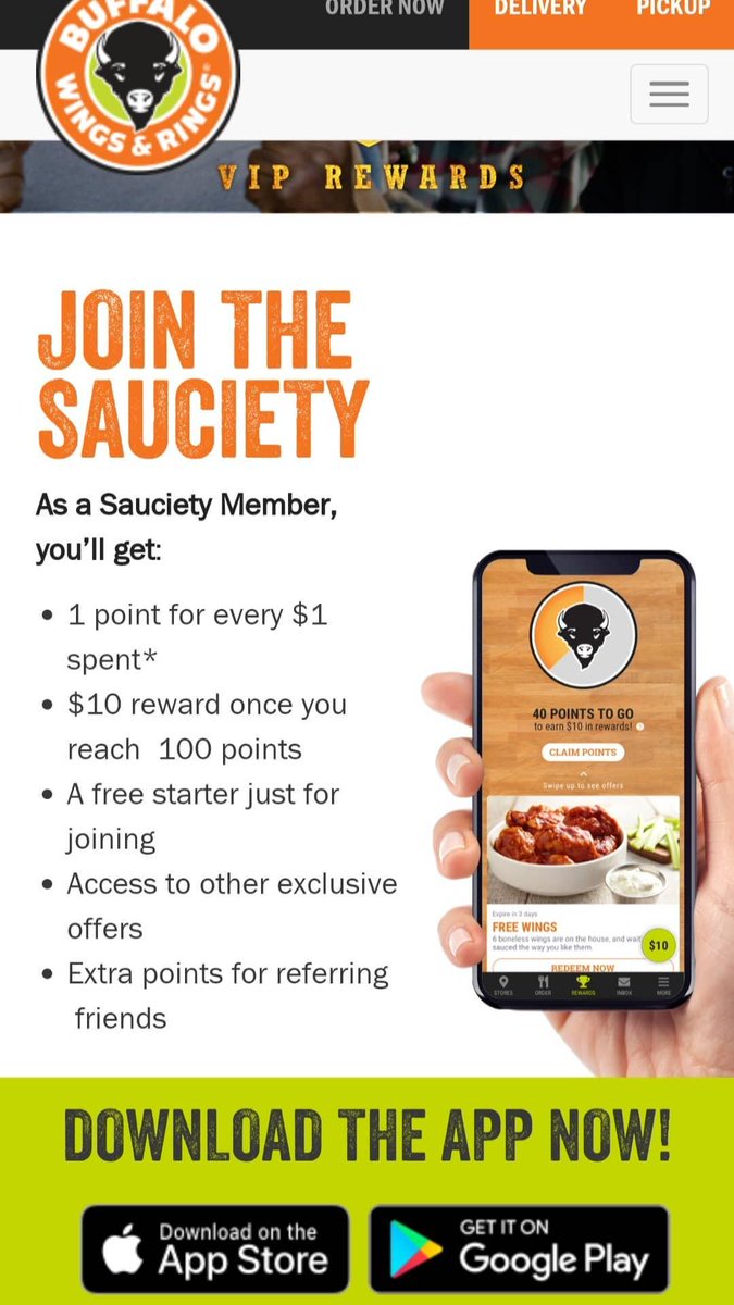 rings_rr's tweet image. $10 Buffalo Bucks are still up for grabs! Sauciety members that order a party pack now through Sunday will get $10 Buffalo Bucks loaded to your app on 2/8! Will you invest the $10 savings or buy more wings?  Order NOW!
