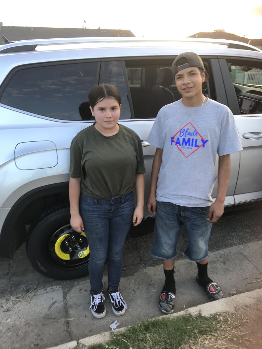 We received a wonderful compliment about this brother-sister duo! Meet Natalie &amp; Silvestre! Along with their uncle, the two recently helped a woman with a flat tire, bringing tools &amp; spreading kindness w/o being asked &amp; declining compensation.  #AllTheFeels #Kindness #TeamBCSD