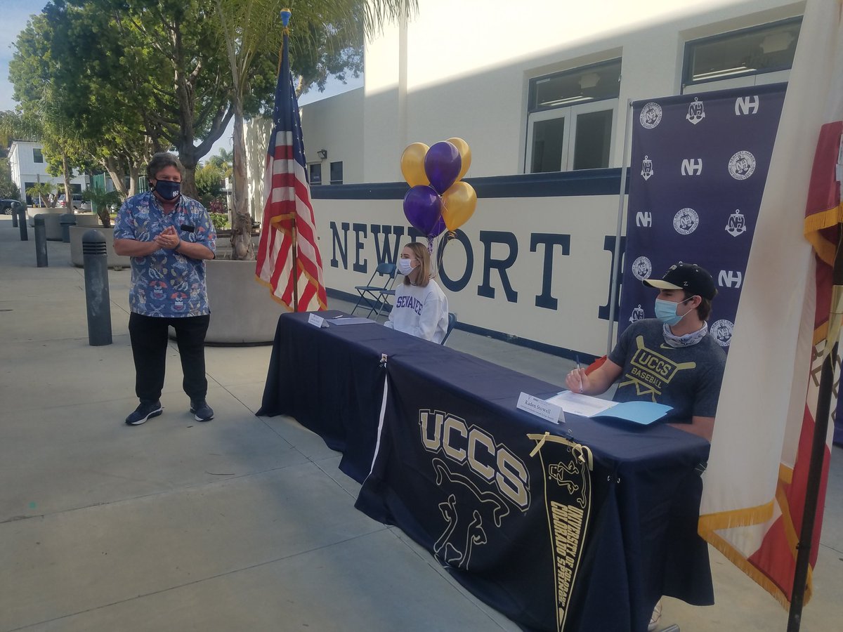 Andrew Turner (@andrewturnertcn) on Twitter photo Kaden Stowell (Colorado Springs baseball) and Sabrina Nesbitt (Sewanee Golf) signing at Newport Harbor High. <a href="/NHHSailors/">NHHS Principal</a> <a href="/NHAthleticfund/">Newport Harbor Athletic Foundation</a> Kaden Stowell (Colorado Springs baseball) and Sabrina Nesbitt (Sewanee Golf) signing at Newport Harbor High. <a href="/NHHSailors/">NHHS Principal</a> <a href="/NHAthleticfund/">Newport Harbor Athletic Foundation</a>