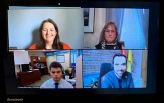 ACCEC_CCSTA's tweet photo. Merci au député de Cypress Hills-Grasslands (SK) , @JeremyPatzerMP , pour la discussion avec notre présidente @paulascott72 et membre du Conseil Vicky Bonnell de @SkCSBA Une belle opportunité pour jaser de l’#EduCatho au Canada 🇨🇦 #EduCan #CanPoli #SkPoli @CCSTAconnect https://t.co/Zz5BQQpKJU