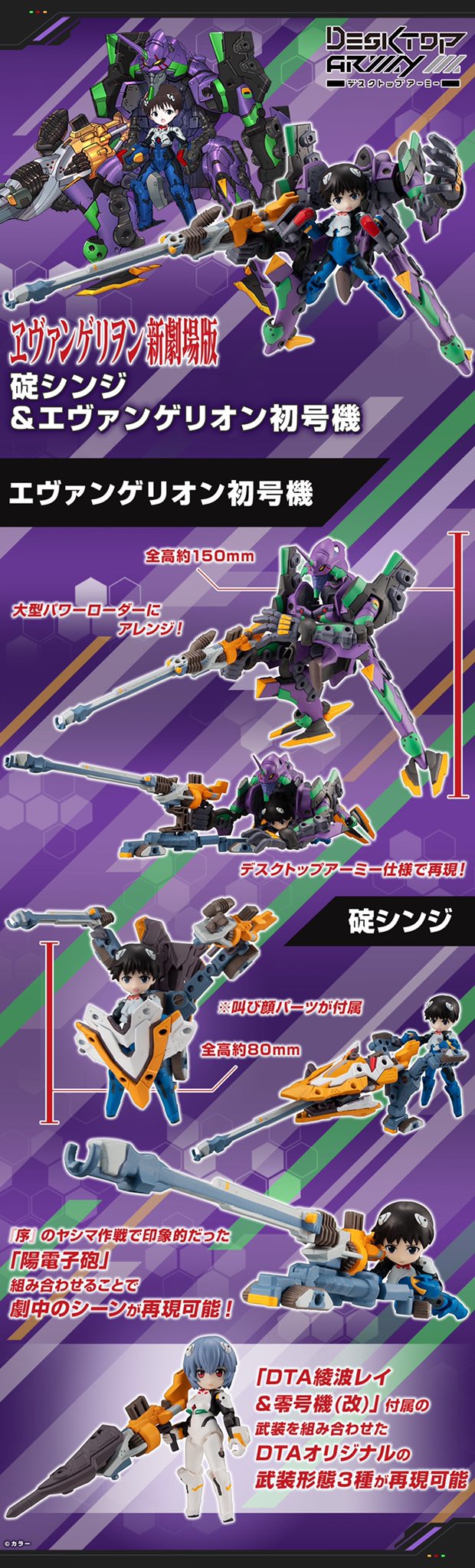 メガハウスとり子 メガホビプラス エヴァ 2月5日13時予約開始 シンジくんが デスクトップアーミー に 限定品デスクトップアーミー ヱヴァンゲリヲン新劇場版 碇シンジ エヴァンゲリオン初号機 商品ページ公開 T Co 1p2ewqwri5