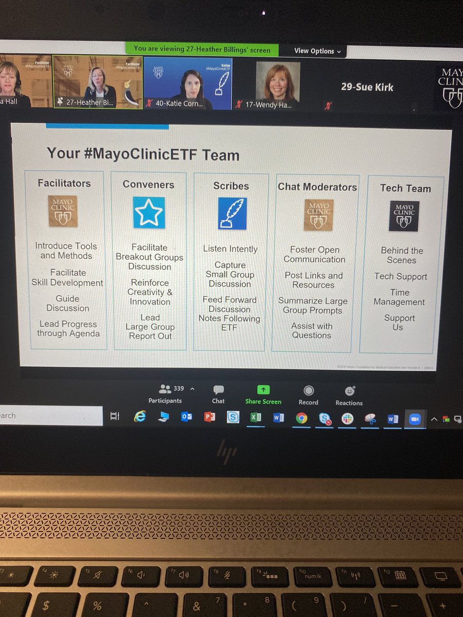 It takes a team! Looking forward to tonight’s ETF! #mayoclinicetf