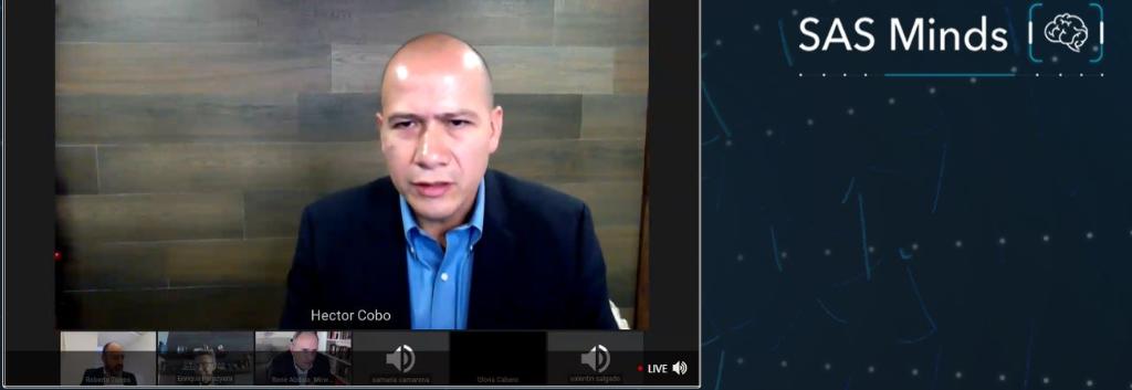 SASMexico's tweet photo. @HectorCobo destaca que las organizaciones ahora pueden reaccionar de forma más rápida a nuevos retos, como la pandemia, gracias a esta alianza entre el líder de nube, #Microsoft y la experiencia analítica de #SAS durante 45 años. #asequible #flexible #ágil #move2cloud https://t.co/JuCAiX5VS1
